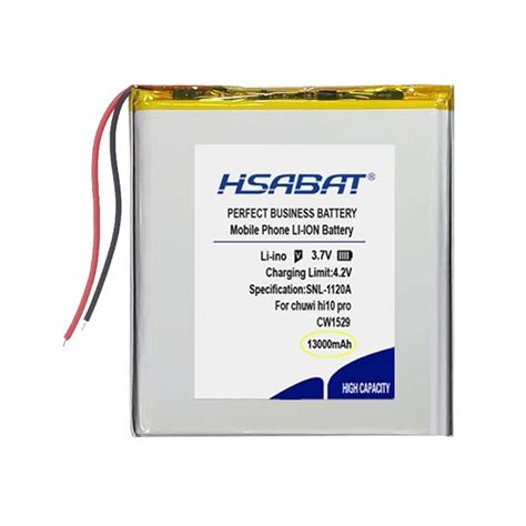 HSABAT Batería de pilas Universal de 13000mAh para Chuwi Hi10 Pro