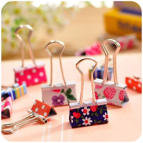 24 Pcslot 19mm 25mm Mini Cute Kawaii Metal Photo Holder Paper Clips