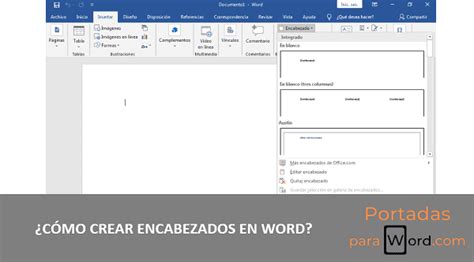 ¿cómo Crear Encabezados En Word Portadas Para Word