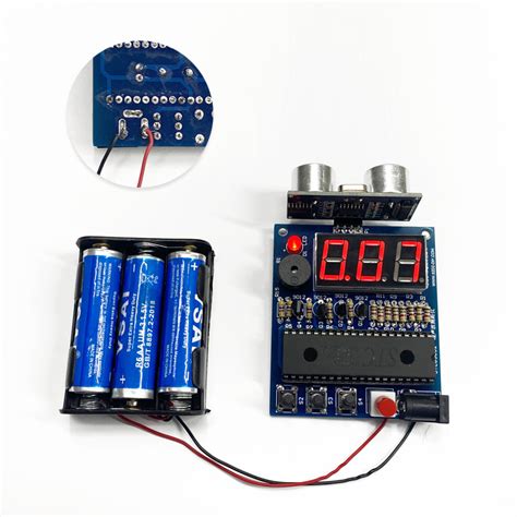 51单片机超声波测距仪倒车雷达报警hc Sr04超声波测距模块diy套件虎窝淘