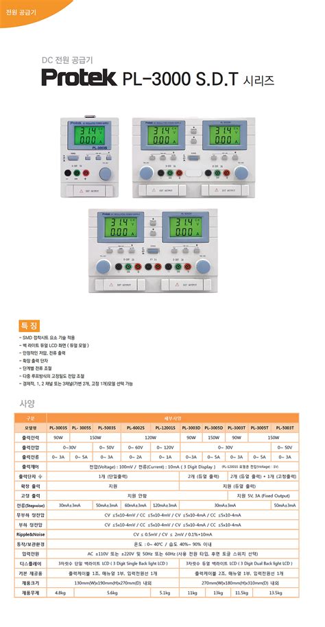 P_PL3000시리즈 | 프로텍인스트루먼트