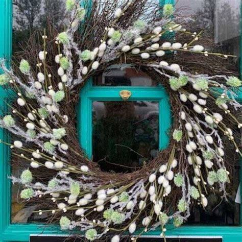 Pussy Willow Wreath Green Door Florist