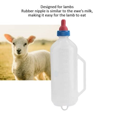 TOPINCN 1L Lamb Milk Bottle Baby Goat Milk Feeding Feeder Nursing Bottle with Handle,Lamb Milk ...