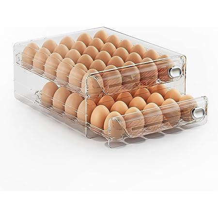 Amazon Grids Egg Container For Refrigerator Egg Holder For