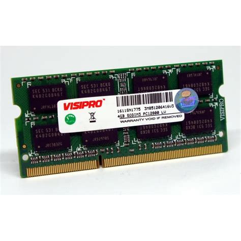 Jual MEMORY SODIMM VISIPRO 4GB DDR3 1600 LOW VOLTAGE MEMORI RAM DDR3