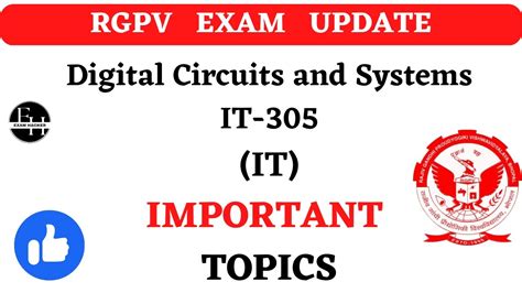 Digital Circuits And Systems It Super Important Topics Rgpv