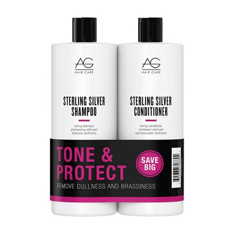 Ag Hair Sterling Silver Shampoo Conditioner Liter Duo