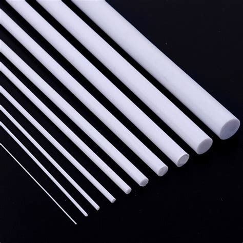 Abs Round Bar Dia Mm Styrene Plastic Strips Rod Plasticard