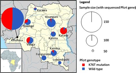 Geographical Distribution Of K76t Mutation Rate Across The Drc Download Scientific Diagram