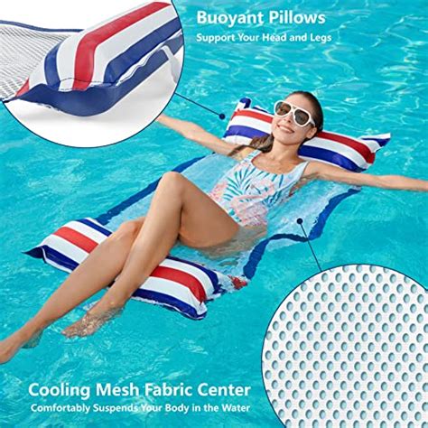 Jasonwell Inflatable Pool Hammock Float Pack Water Hammock Pool