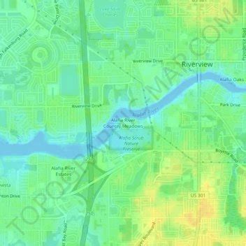 Alafia River Country Meadows topographic map, elevation, terrain