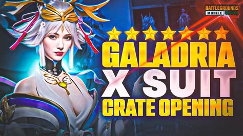 Bgmi New X Suit Crate Opening Galadria X Suit Crate Opening X Suit