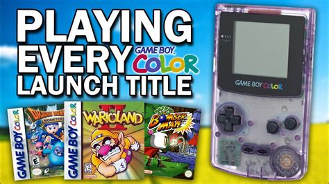 Playing Every Game Boy Color Launch Game Youtube