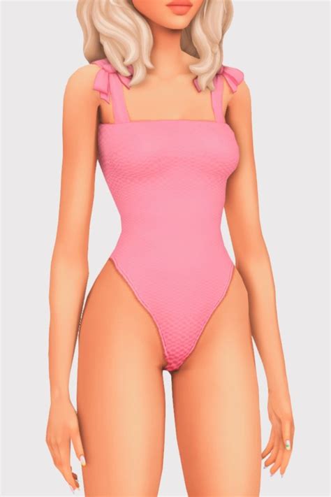 ☀️best Maxis Match One Piece Swimsuits☀️ In 2024 Sims 4 Clothing Sims 4 Sims