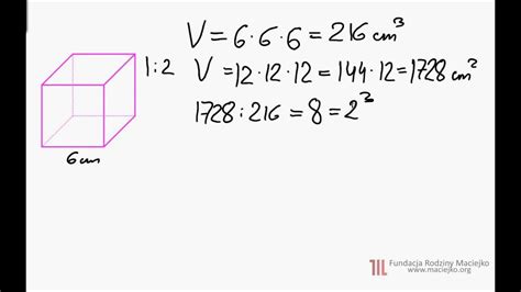 Odc. 3. Sześcian- objętość sześcianu. Bryły. - YouTube