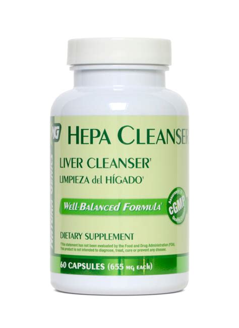 Hepa Cleanser Supplements 60 100 Capsules Health Hispanica Health