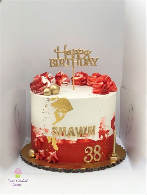 9+ Red And Gold Cake - KurtAlishba