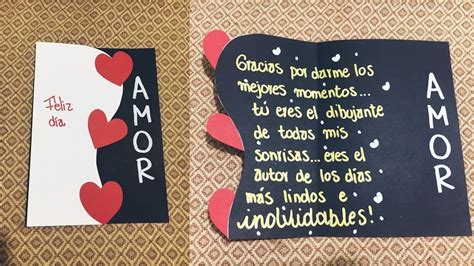 Tarjeta Bonita Y Fácil Para Tu Enamorado A Regalos De Cumpleaños