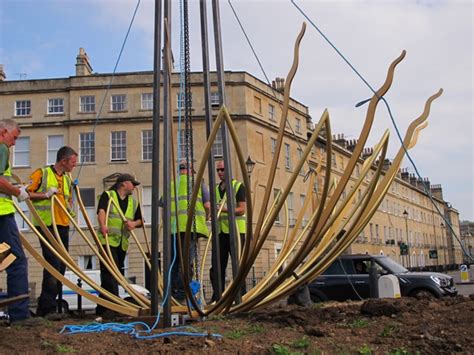 sunflower installation | Ironart of Bath