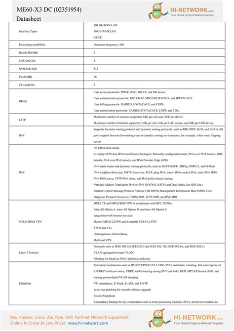 Huawei Me60 X3 Dc Brochure Datasheet Pdf