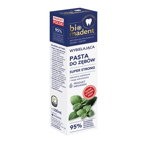 Bio Madent Wybielaj Ca Pasta Do Z B W Super Strong Ml T