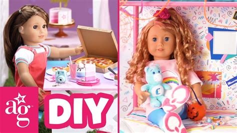 Totally Awesome Diy Crafts W Joss And Courtney Doll Diy Americangirl Youtube