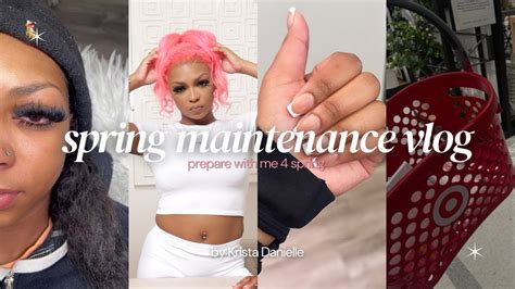 Prepare With Me For Spring 🌸 Maintenance Vlog Pink Hair Lashes