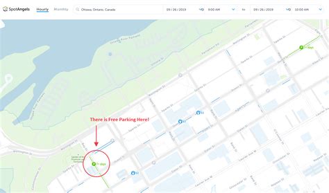 2025 Map of Free Parking in Ottawa, ON - SpotAngels