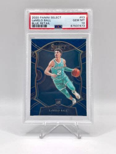 Lamelo Ball Panini Select Blue Retail Rookie Card Rc Psa