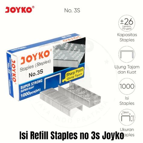 Jual Staples Isi Stapler Refill Stapler Joyko No S Kotak Kecil