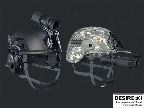 Desire FX 3d Models ACH And ARCH Helmet With PVS 14 Night Vision