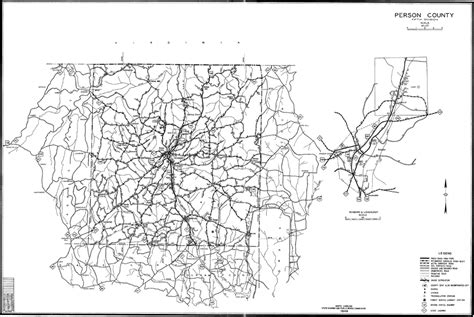 1949 Road Map of Person County, North Carolina