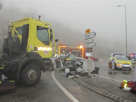 DRAME CE MATIN EN HAUTE SAVOIE Saint Blaise Accident Mortel Entre Une