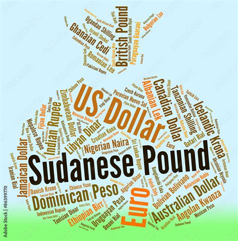 Sudanese Pound Means Worldwide Trading And Coinage Stock Illustration ...