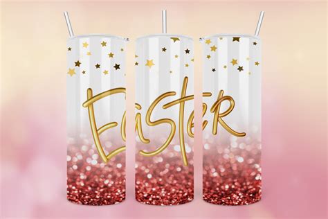 20oz Gnome Easter Tumbler Glitter Wrap4 Graphic By Peangra · Creative