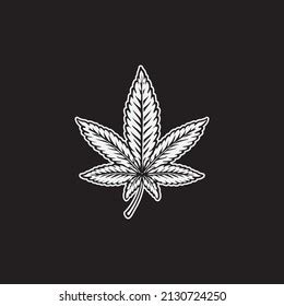 Cannabis Leaf Drawing Vector Illustration Stock Vector (Royalty Free) 2130724250 | Shutterstock