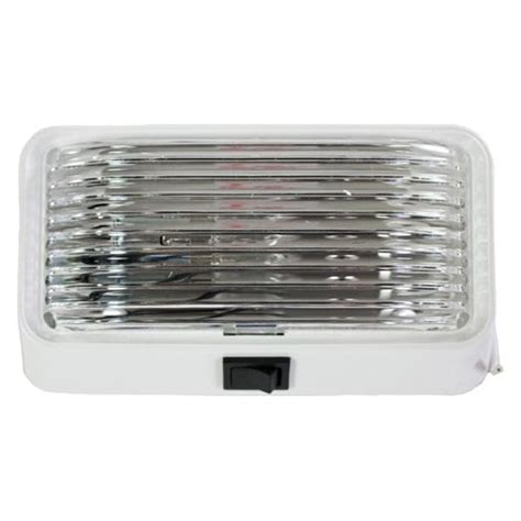 Arcon Rectangular Clear Lens White Case Led Porch Utility Light With