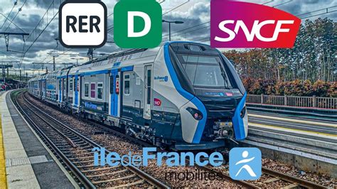 SNCF RER D Départ D un UM de Z58500 RER NG 009M 0010M à Villeneuve