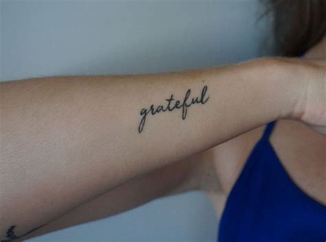 Forever Grateful Tattoo