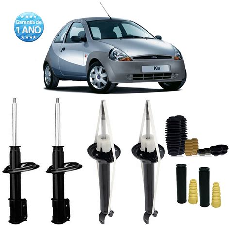 04 Amortecedores Remanufaturados Ford Ka 1997 Até 2006 Kit da