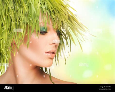 Nature Beauty With Fresh Grass Stock Photo Alamy