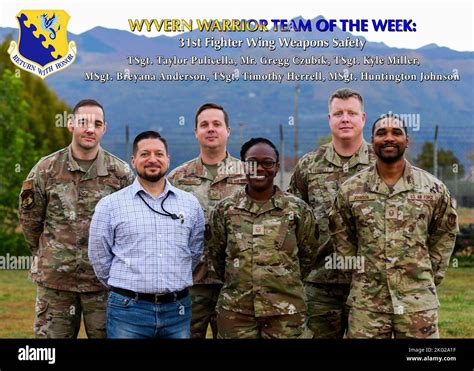 Aviano Air Base Italy This Weeks Wyvern Warrior Team Of The Week Is