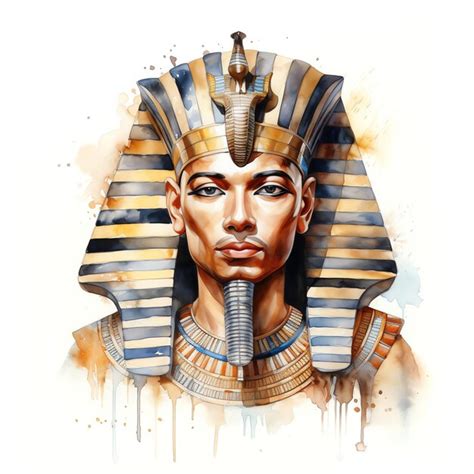 Premium AI Image | Egyptian pharaoh in regal attire wearing the iconic ...