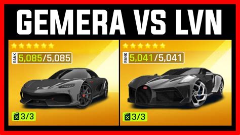 Asphalt 9 Koenigsegg Gemera VS Bugatti La Voiture Noire YouTube