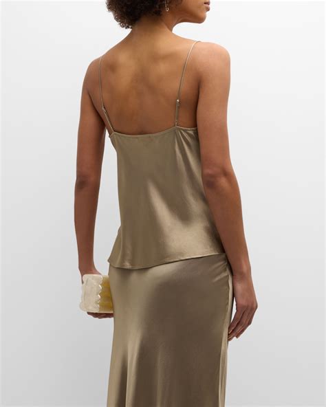 Rails Taysia Satin Cowl Neck Tank Top Neiman Marcus