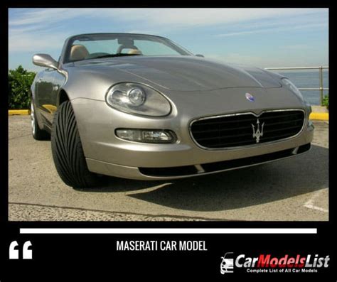 Maserati Car Models List | Complete List of All Maserati Models