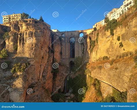 Ronda town view stock image. Image of monastery, ruins - 262190923