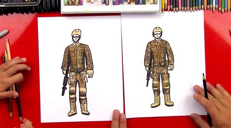 How To Draw A Soldier - Art For Kids Hub