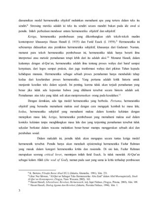 Hermenutik Double Movement Fazlur Rahman PDF