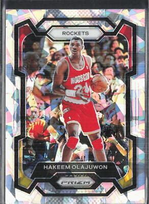 2023 24 Panini Prizm 191 Hakeem Olajuwon Prizms Ice Houston Rockets EBay